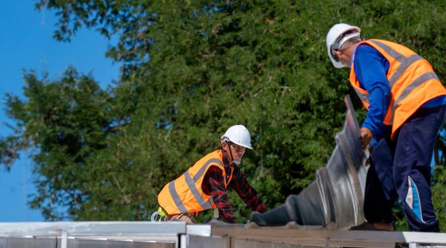Professional metal roof installation in Water Mill, NY